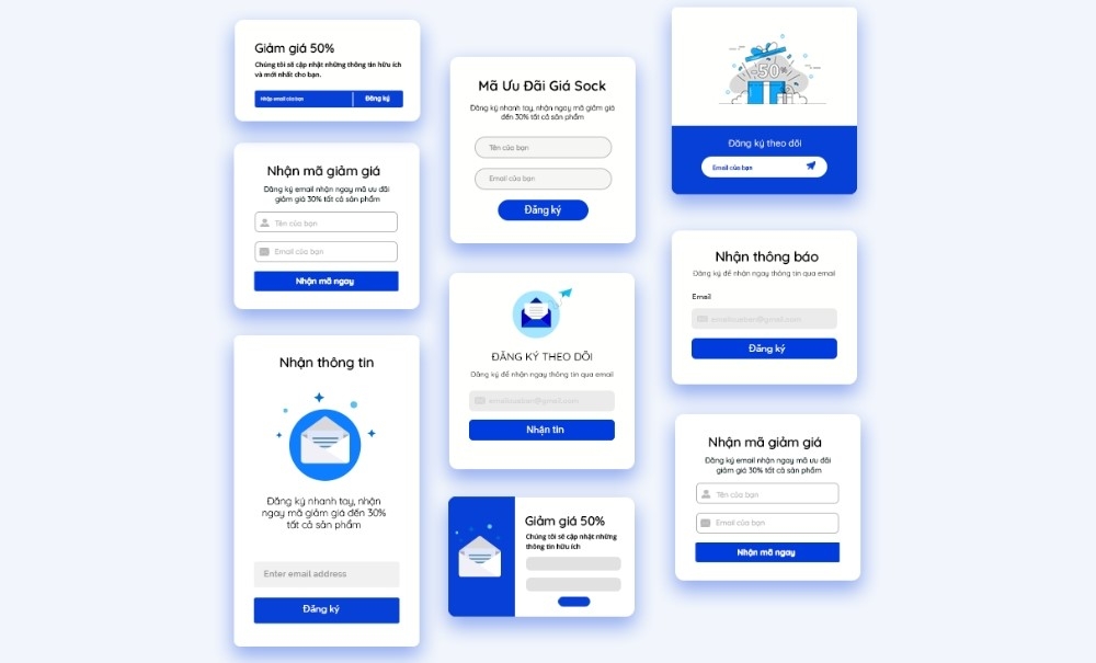 Phân loại popup theo nội dung